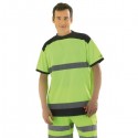 T shirt jaune fluo taille 3XL