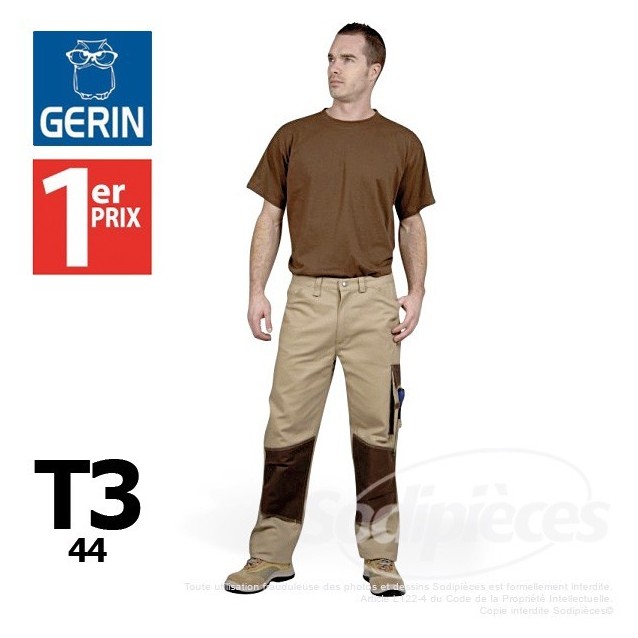 Pantalon beige taille 3