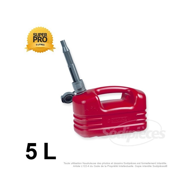 Bidon plastique 5 litres