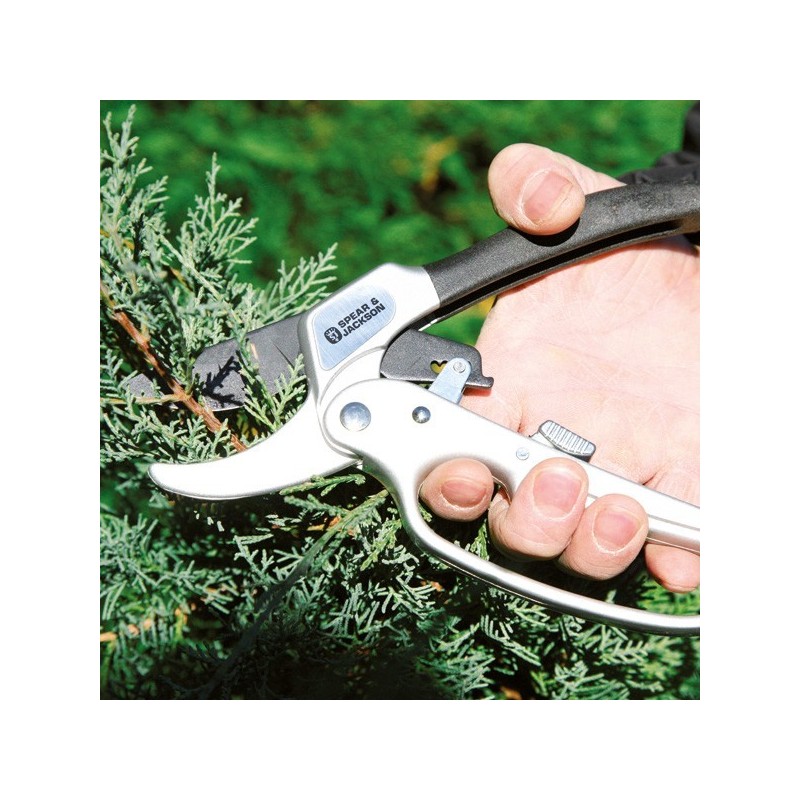 Sécateur à crémaillère