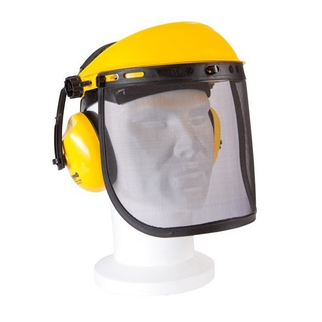 Casque complet de protection avec oreillette anti-bruit et visière