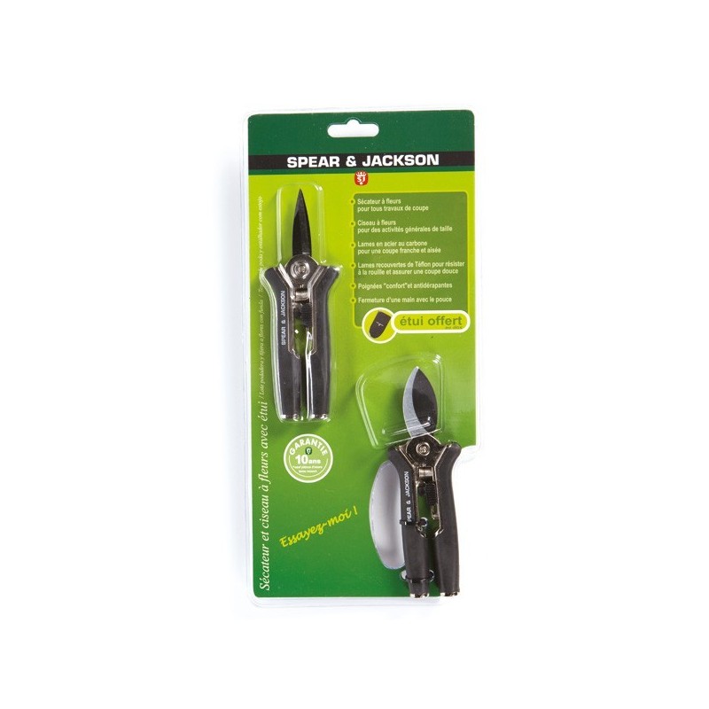 Set de 2 sécateurs à fleur