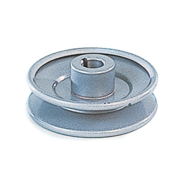 Poulie à gorge en V diam 96 mm. Largeur 27 mm