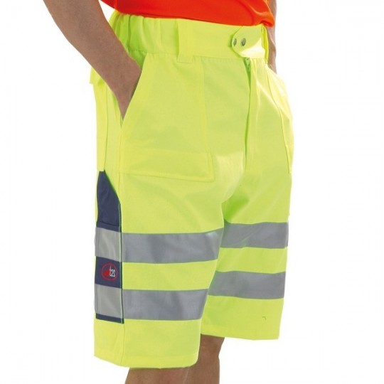 Bermuda jaune fluo taille XL