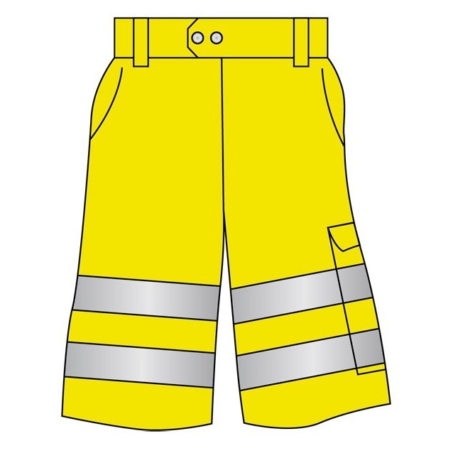 Bermuda jaune fluo taille XL