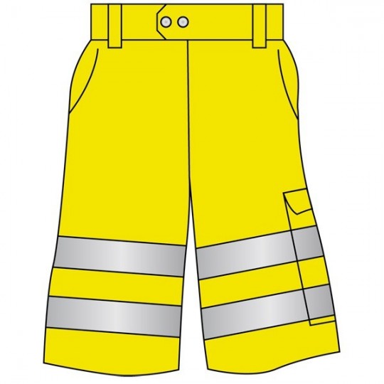 Bermuda jaune fluo taille XL