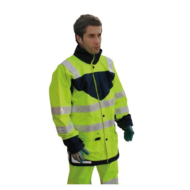 Veste de pluie jaune taille XXXL