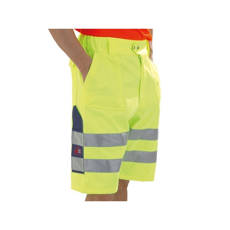 Bermuda jaune fluo taille XXXL