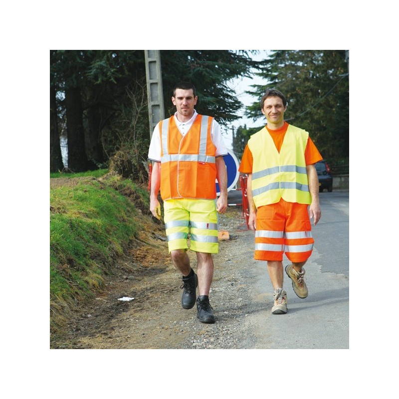 Bermuda jaune fluo taille L