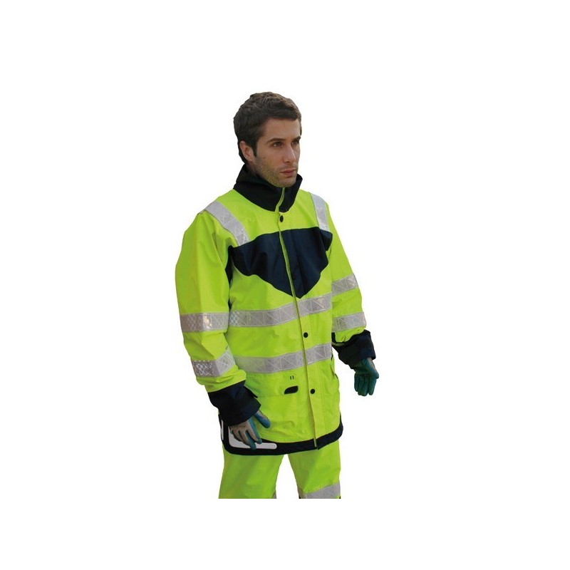 Veste de pluie jaune taille XXL