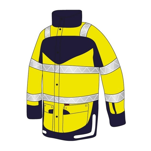 Veste de pluie jaune taille XXXL