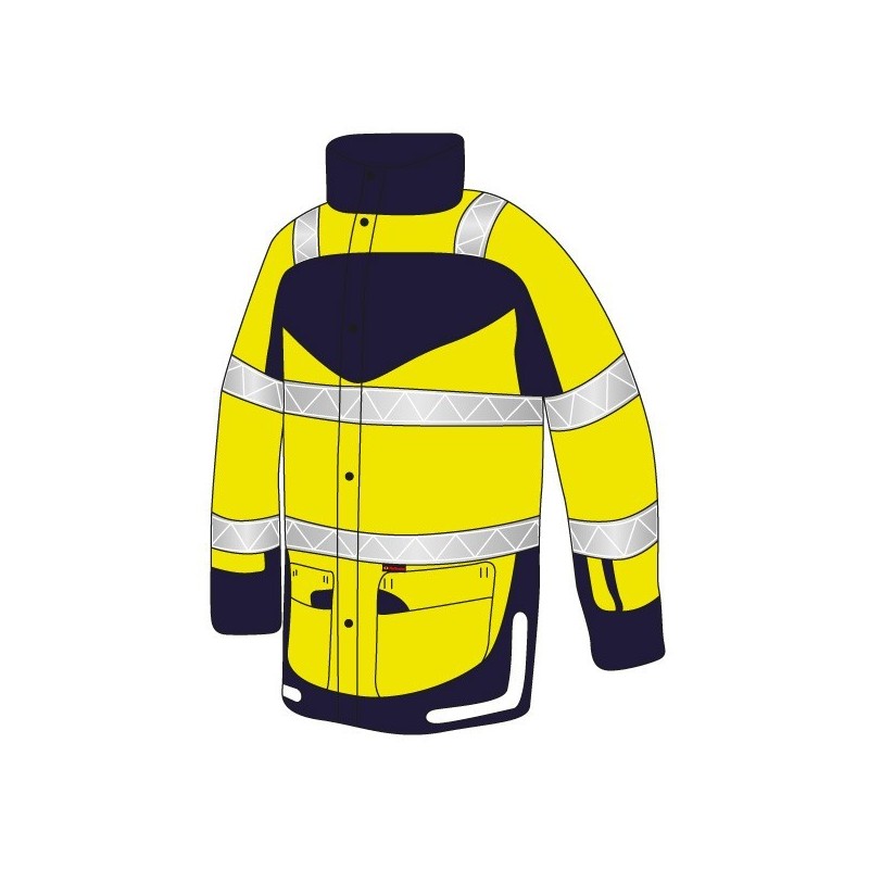 Veste de pluie jaune taille XXXL