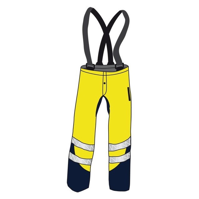 Pantalon de pluie jaune taille L