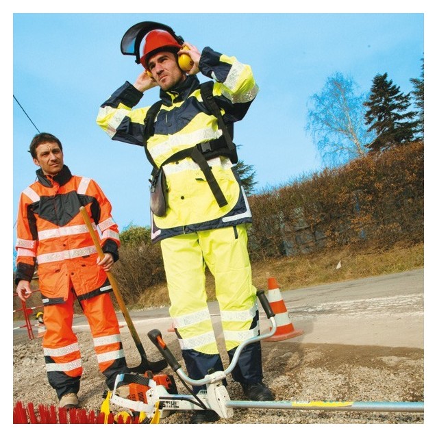 Pantalon de pluie jaune taille XXL