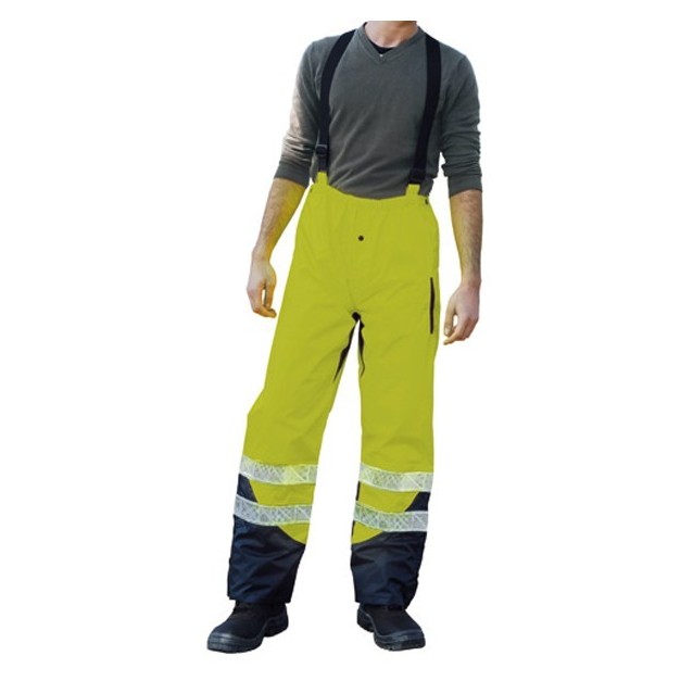 Pantalon de pluie jaune taille XXXL