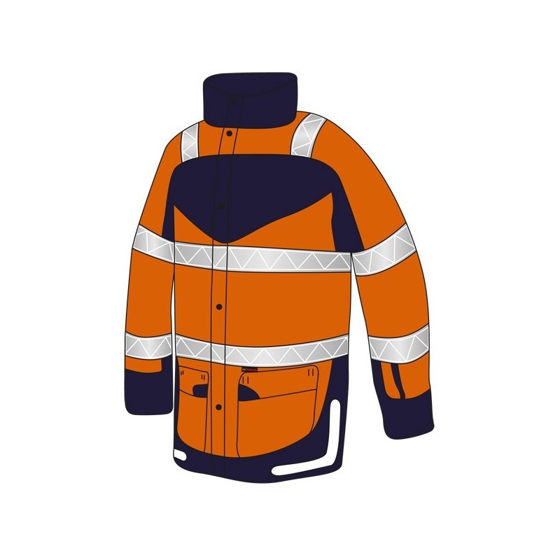 Veste de pluie orange taille M