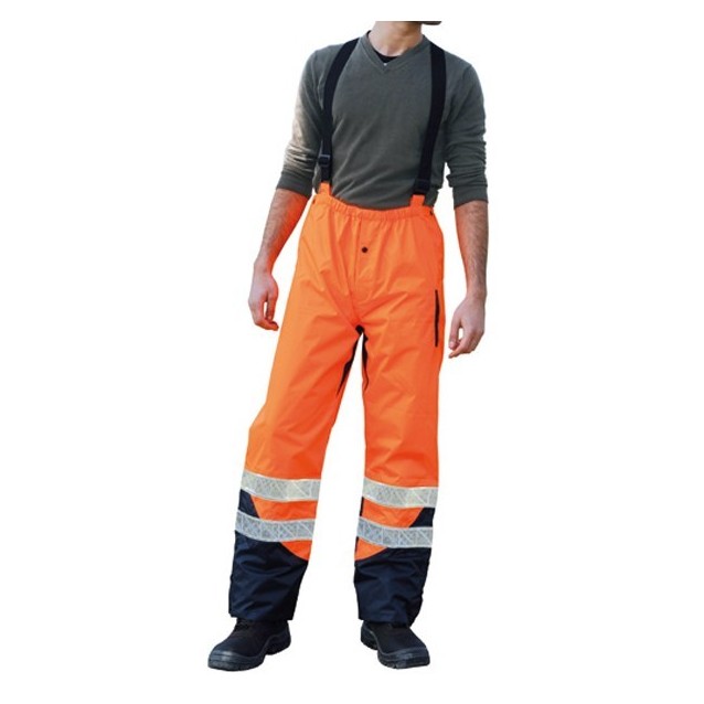 Pantalon de pluie orange taille M