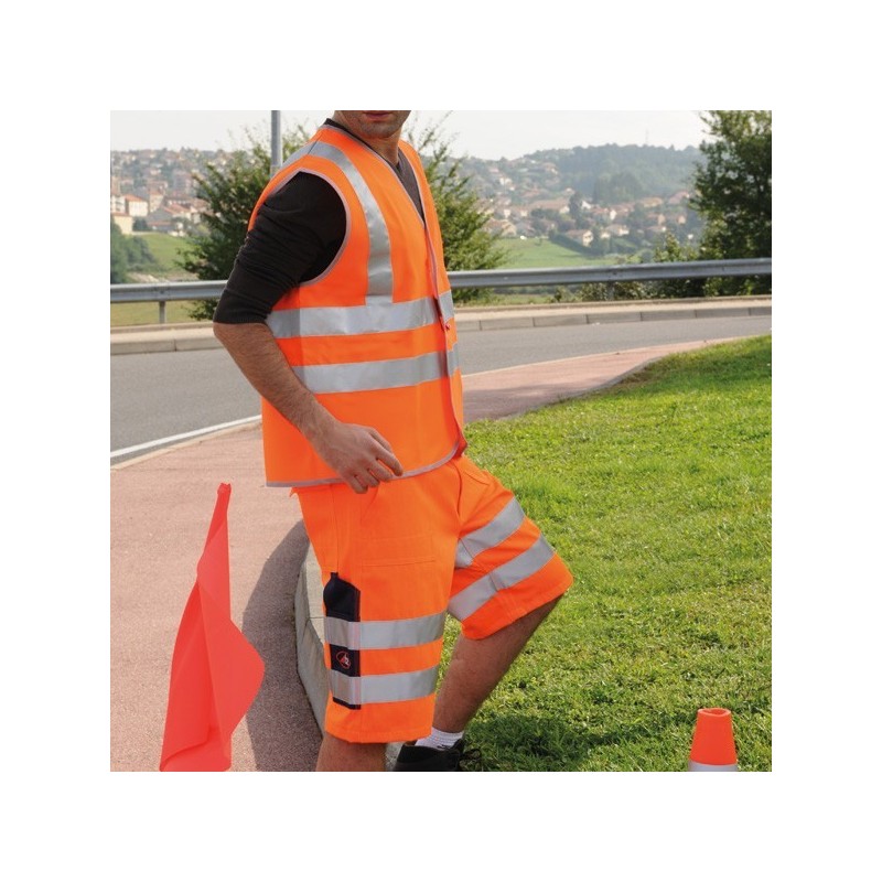 Bermuda orange fluo taille L