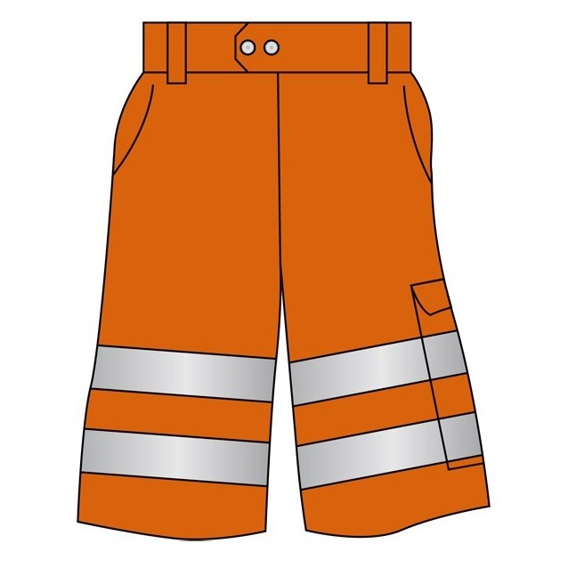 Bermuda orange fluo taille L