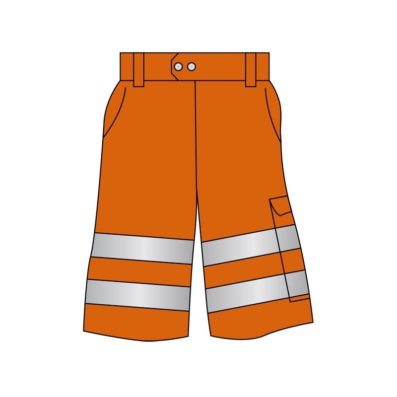 Bermuda orange fluo taille L