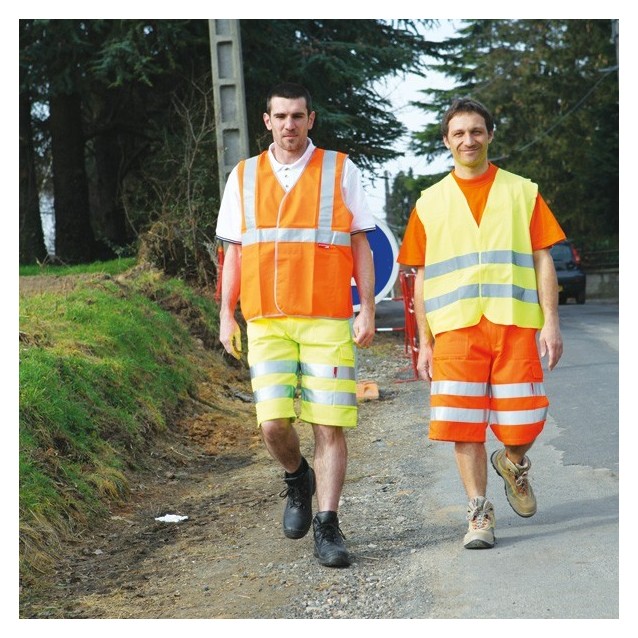 Bermuda jaune fluo taille XL