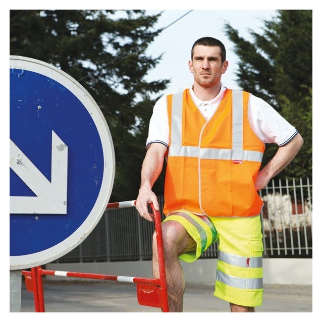 Bermuda jaune fluo taille XXL