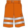 Bermuda orange fluo taille XXXL