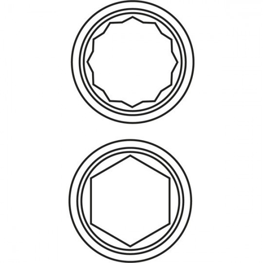 Clés à pipe débouchées 29 mm