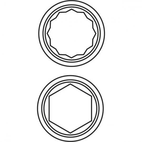 Clés à pipe débouchées 29 mm