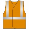 Gilet de sécurité orange: