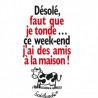 T-shirt "Désolé faut que je tonde, j'ai..." Homme Taille L T-shirt "Désolé faut que je tonde, j'ai..." Homme Taille L