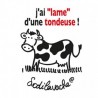T-shirt : " J'ai lame d'une tondeuse... !" Femme Taille S