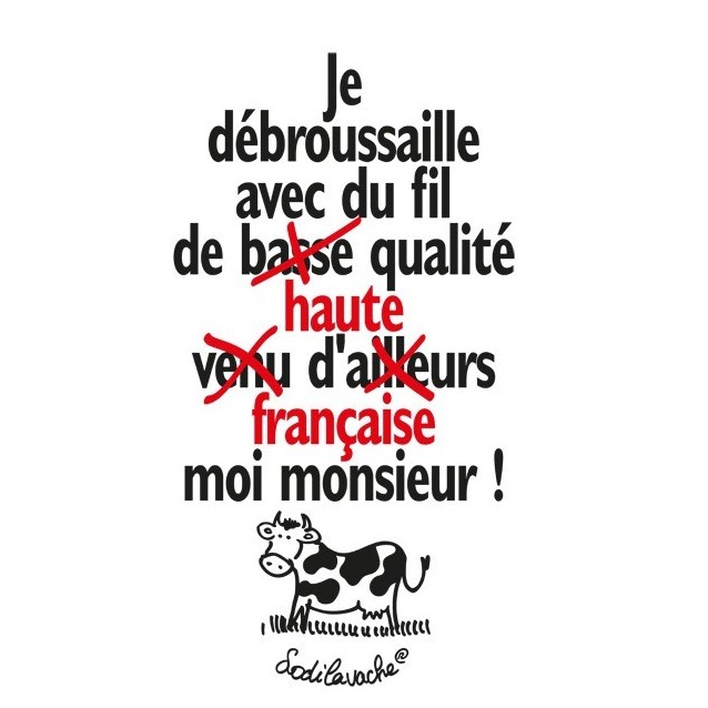 T-shirt : "Je débroussaille avec du fil... " Homme Taille XL T-shirt : "Je débroussaille avec du fil... " Homme Taille XL