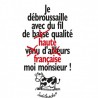 T-shirt : "Je débroussaille avec du fil... " Homme Taille XL T-shirt : "Je débroussaille avec du fil... " Homme Taille XL