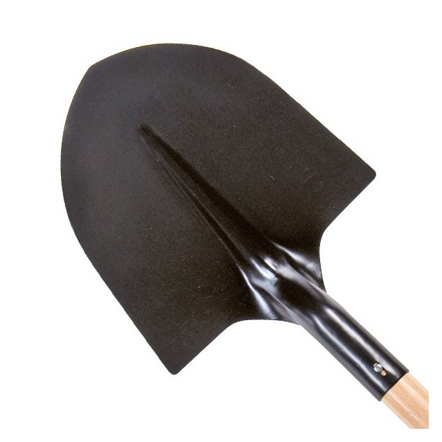 Pelle ronde trempée 27 cm longueur du manche 110 cm