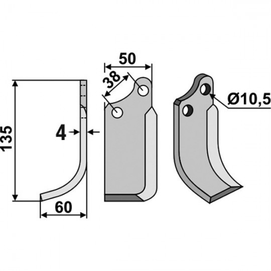 Couteau pour AGRIA