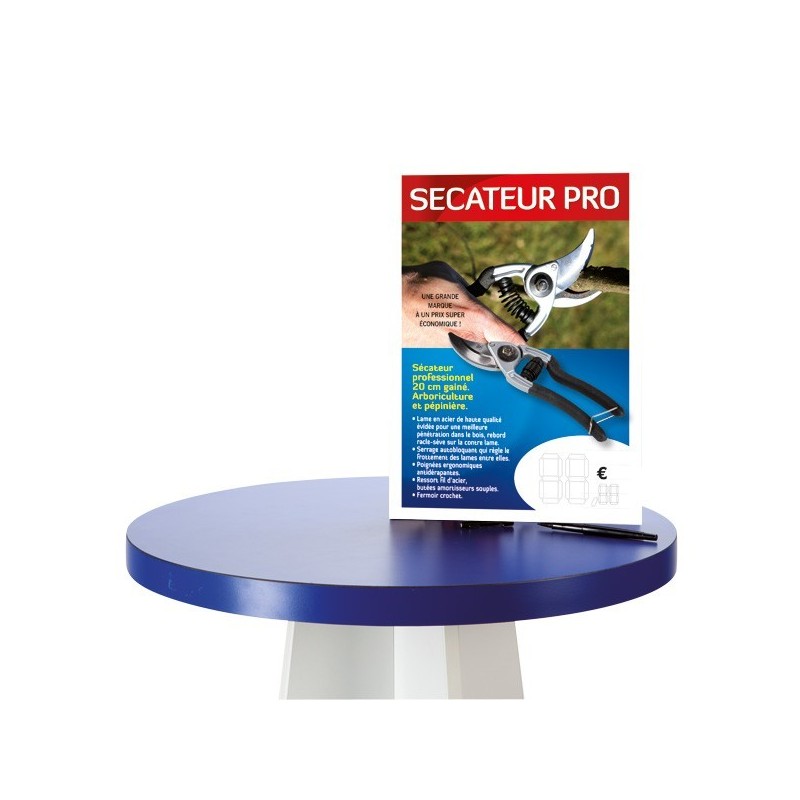 Pour tout achat de 5 sécateurs cette "PLV Prix" offerte !