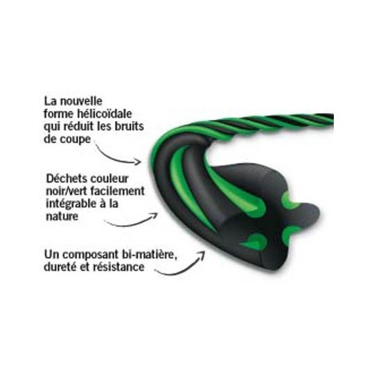 Fil débroussailleuse Cuter' Pro ®. Coque 3 mm x 15 m. Hélicoïdal.