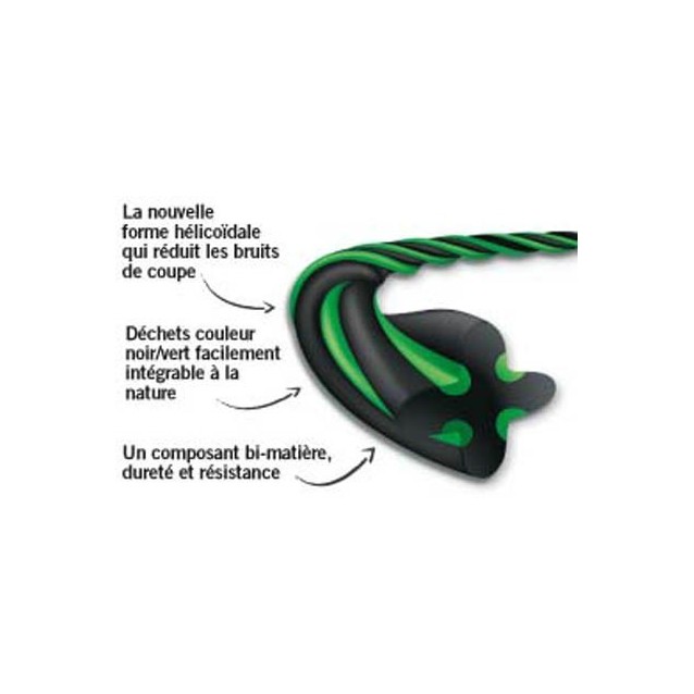Fil débroussailleuse Cuter' Pro ®. Bobine 3 mm x 279 m. Hélicoïdal. Fil débroussailleuse Cuter' Pro ®. Bobine 3 mm x 279 m. Hélicoïdal.