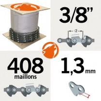 Chaîne KERWOOD 25 pieds 3/8", 1,3mm