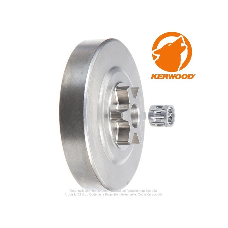 Pignon tronçonneuse  étoile 3/8"LP. 6 dents. ECHO