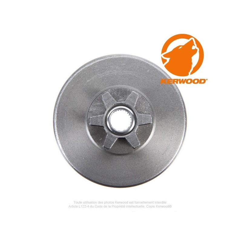 Pignon tronçonneuse  étoile 3/8"LP. 6 dents. HOMELITE