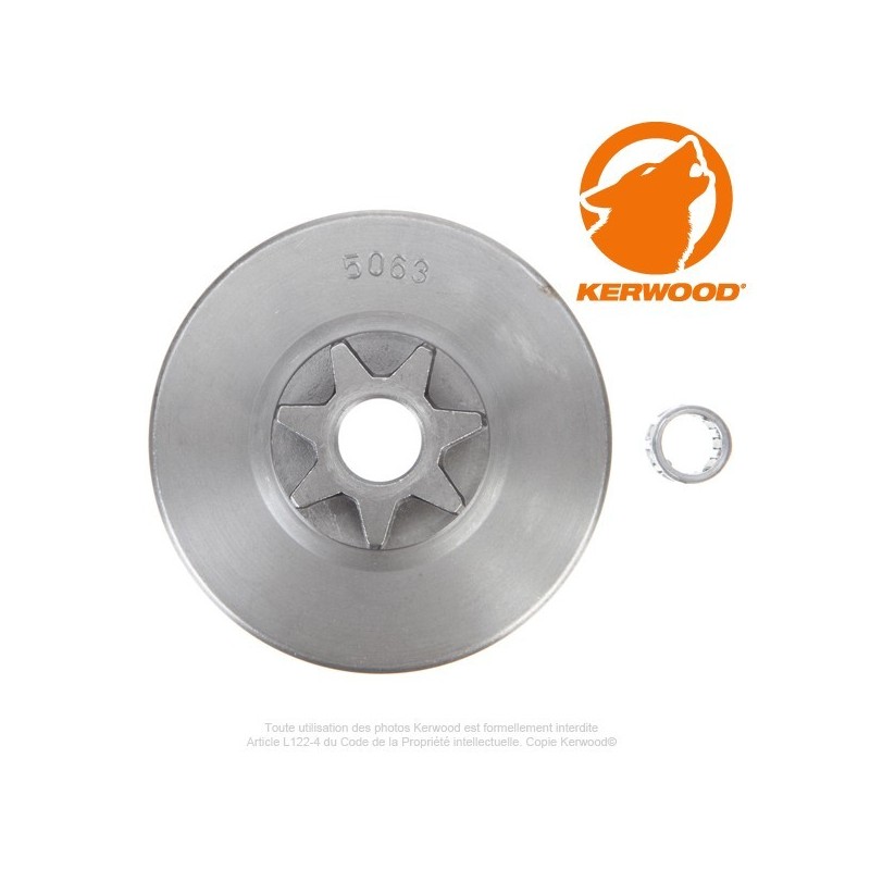 Pignon tronçonneuse étoile 3/8". 7 dents. ECHO