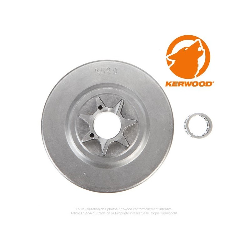 Pignon tronçonneuse  étoile 0,404". 7 dents. OLEO MAC