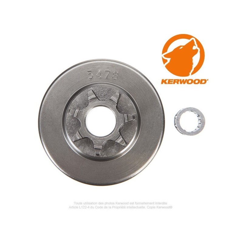 Pignon tronçonneuse étoile 0,325". 7 dents. SOLO