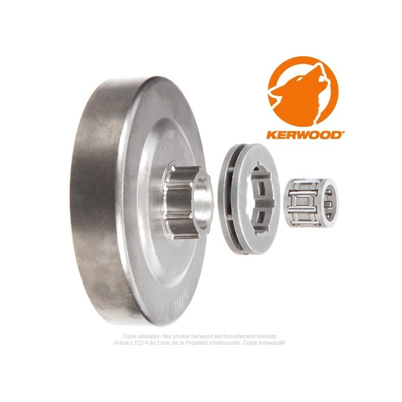 Pignon tronçonneuse à bague 0,325". 7 dents. Alpina