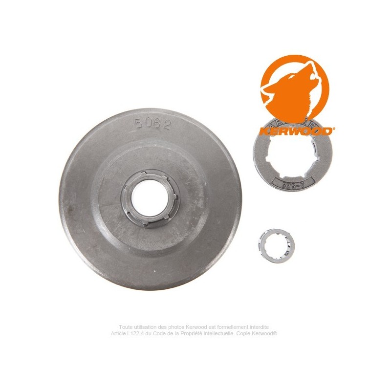 Pignon tronçonneuse à bague 0,325". 7 dents. ECHO