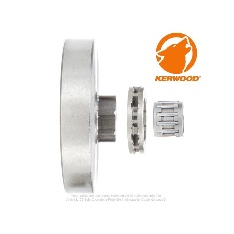 Pignon tronçonneuse à bague 3/8". 7 dents. Dolmar