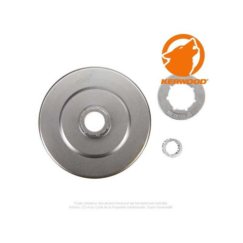 Pignon tronçonneuse à bague 3/8". 7 dents. ECHO