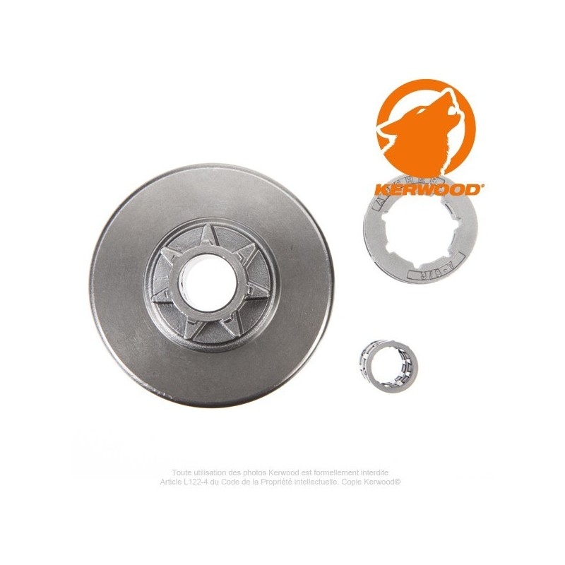 Pignon tronçonneuse à bague 3/8". 7 dents. STIHL